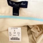J.Crew  Beige The Pencil‎ Skirt Classic 2 Front Pockets Cotton NWT Size 10 Photo 5