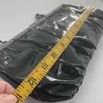 Perlina Vintage  New York hunter green leather clutch lift latch handbag . Photo 7