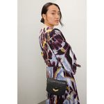 DEMELLIER Women's Black Gold Chain Strap Diamond Details Mini London Bag Purse Photo 1