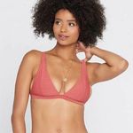 l*space 💕L*💕 Eco Chic Repreve Nina Bikini Top ~ Ribbed Textured Brick DD NWT Photo 0