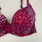 Victoria's Secret  Bra Body By Victoria Lined Demi Hearts Gem Pink Fuchsia Purple Photo 2