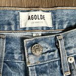 AGOLDE 90’s Mid Rise Straight Distressed Button Fly Blue Jeans Size 23 Photo 7