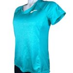 Nike  Running Dri-fit Dry Miler Mesh Athletic Top "Turbo Green" [Teal] size M Photo 2