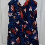 Palmetto Moon Floral Blue Romper Photo 0