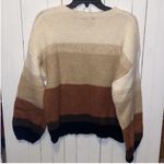 Lumière Lumiere Urban Outfitters Crewneck Sweater Tan Brown Cream Size S Photo 6