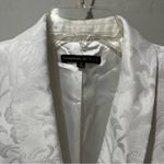 Preston & York NEW  blazer Jacket Brocade White Size 12 Party Holiday Cocktail Photo 4