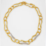 Alexis Bittar New  Gold and Silver Chain Necklace Photo 0