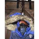 American Eagle  Y2K Women's XL AE Faux fur trim Hooded Puffer Vest 2010 Photo 3