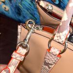 Coach  Tan and Snakeskin Structured Leather Satchel/Crossbody and Dustbag Photo 5