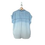 Rails Lex Short Sleeve Button Up in Light Vintage Dip Dye Photo 2