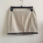 White Fox Boutique  Run To You Mini Skirt Size M Ivory Cream with Black Trim Photo 2