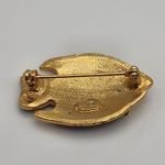 Vintage Giovanni Striped Fish Brooch Green Photo 3