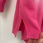 Chico's  Vibrant Orange, White and Pink Ombre Knit Long Sleeve Cardigan. Size XL Photo 6