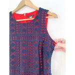 Tommy Hilfiger Navy Red Lace Overlay Mini Dress 4 Preppy Academia Americana Photo 2