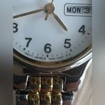 Seiko Ladies Watch Round White Dial Two-Tone Stretch Bracelet Day Date Windows Photo 9