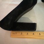 Bettye Muller Bettye by  Black Suede Round Chunky Heels Toe Pump Shoes Photo 10