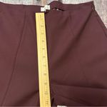 Ecru  Flare Dress Pants Size 4 Deep Wine Photo 7