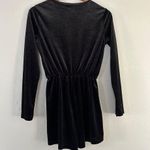 H&M Divided Black Velvet ShimmeR Silver Metallic Romper Party New Year’s Eve NYE Photo 4