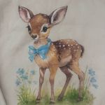 Baby Deer Sweatshirt White Size XS Photo 1