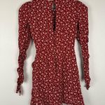 Reformation Lucita Floral Wrap Long Sleeves Mini Dress Sz 0 Photo 7