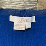 Cache Caché Luxe Blue Sequin Silk Sleeveless Top L Photo 1