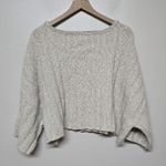 Free People NWT Good Day Pullover Oversized Cropped Oatmeal Beige Sweater Sz S Photo 4