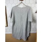 We The Free Light Grey Henley Tunic Sweatshirt Top - Size - Medium Photo 1