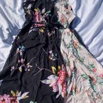 Reserved  half black and white floral dress  Photo 0