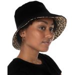Jenni NWT Reversible Terry Cloth Hat, Leopard One Size New w/Tag $39.99 Photo 6