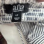 a.n.a  L Sleeveless Striped Button Down Midi Dress Gray n White Photo 6