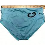 Kate Spade Blue Heart Buckle High Waist Bikini Bottom, Small Photo 6