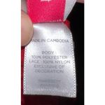 Women’s Red Lace Tie Back Spaghetti Strap Tank Top XL Red Photo 6