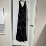 Blondie Nites VTG  Dress Womens 13 Black High Low Y2K Gothic Fairy Halter Maxi Photo 2