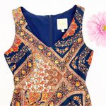 Modcloth  Evening In Athens Handkerchief Hem Midi Dress Patchwork Grecian Print Photo 4
