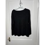 Chico's  Black Lightweight Flowy Loose Fit Minimalist Sweater Women's Medium Photo 1