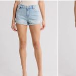 Alice + Olivia Maggie Mr Vintage Cuffed Shorts 27 4 Light Wash S Denim Jean Photo 1