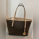 Michael Kors Jet Set Stud MK Signature Logo Travel Tote Photo 1