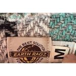 Cozy Baja Hoodie Striped Pullover Sweater Mint Green Gray size Medium Photo 3