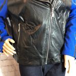 WD•NY WD.NY Colorblock Faux Leather Moto Jacket Jrs XL Photo 3