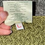 Carraig Donn Aran Knit Cotton Sweater Olive Green Cable Knit Size L Size L Photo 3
