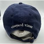 Vineyard Vines Navy Blue Strapback Cap Hat Pink Whale Logo Embroidered Cotton Photo 2