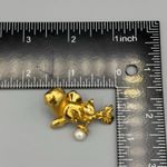 Vtg Avon Gold Tone Squirrel on Branch Dangle Simulated Pearl Acorn Lapel Tie Pin Size 0 Photo 1