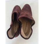 Lucky Brand  Ankle Booties Womens 7 Baley Maroon Suede Leather Perforated Boots Photo 5