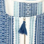 Saylor  Boho‎ Coastal Mazzy Tassel Woven Embroidered Sleeveless Romper Size S Photo 9