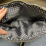 Chico's  Black Navy Blue Tassel Cosmetic Travel Tablet Tech Handbag Clutch NWT Photo 7