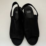 Eileen Fisher  Leigh Nubuck Slingback Sandal In Black Women’s 7 Vero Cuoio Photo 2