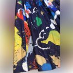 NWT Ralph Lauren Purple Label MAQUIRE Cotton Satin Artist Paint Splatter Skirt 6 Red Photo 5