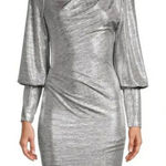 Black Halo - Iron Glow Metallic Long Sleeve Bodycon Dress Photo 0