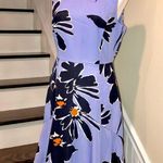 J.Crew Lilac Navy Large Floral Sleeveless Round Neck Fit & Flare Dress Sz 6 NWT Photo 12