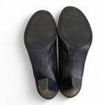 Croft & Barrow vintage y2k‎ Black  leather mary jane pumps size 8. Photo 7